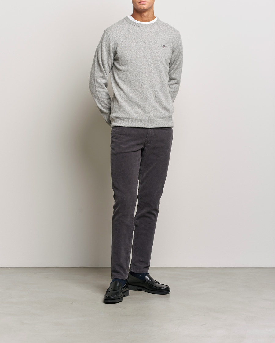 Hombres | Pantalones | GANT | Cord 5-Pocket Jeans Antracite