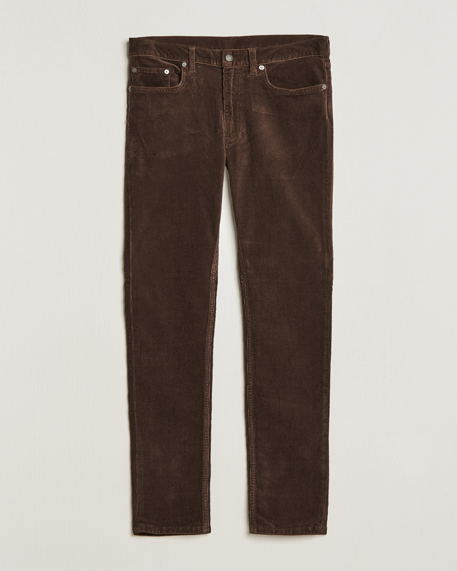 Hombres | Pantalones | Gant | Cord 5-Pocket Jeans Rich Brown