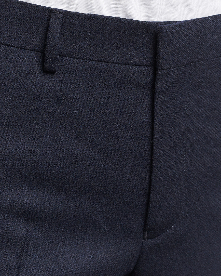 Hombres | Pantalones | Gant | Slim Flannel Pants Evening Blue