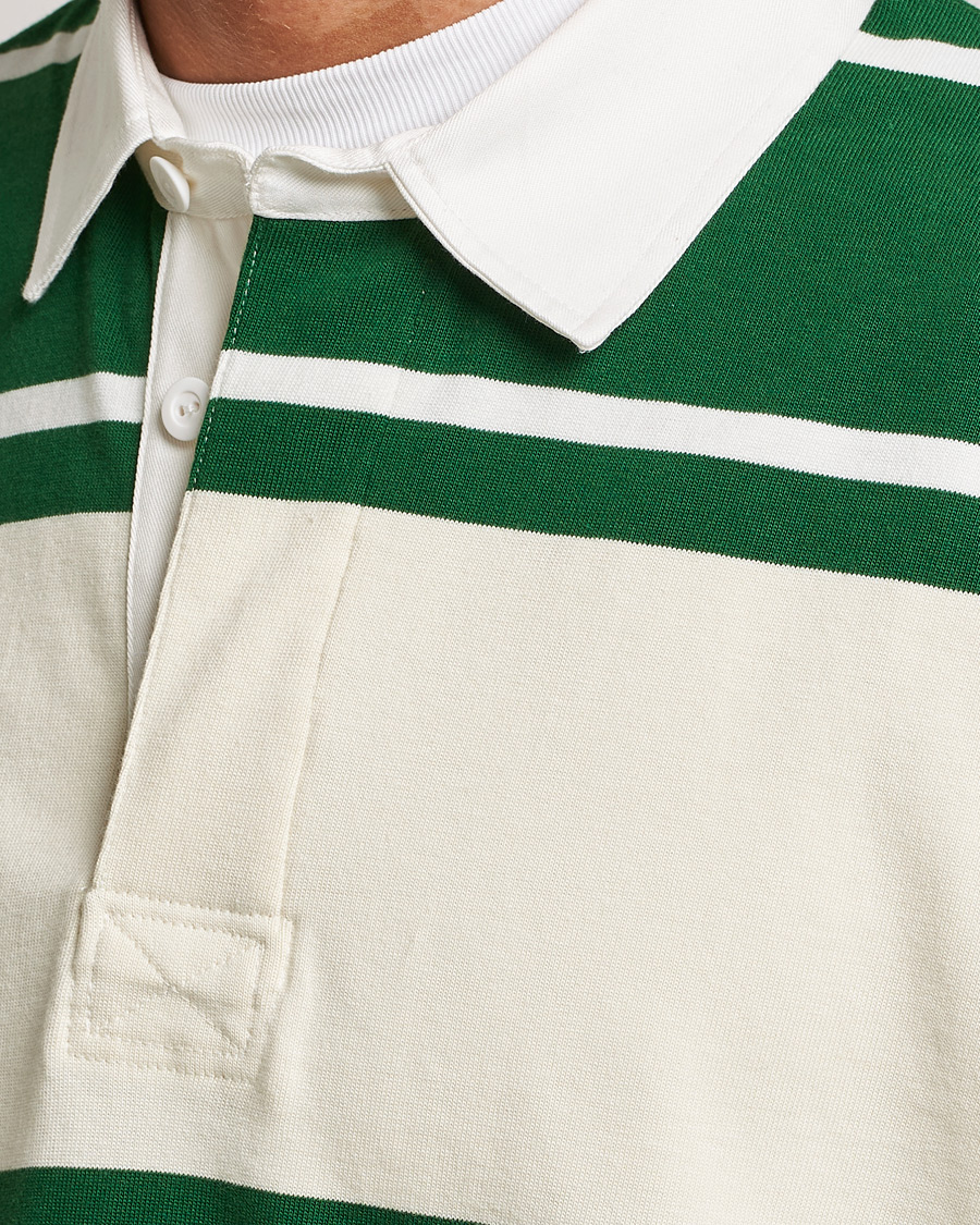 Hombres | Jerséis y prendas de punto | GANT | Striped Heavy Rugger Strong Green