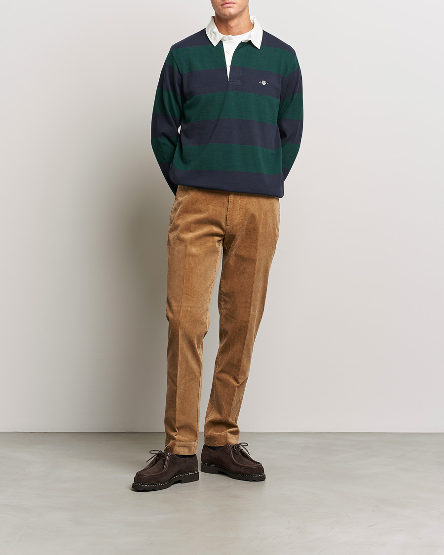 Hombres | Jerséis y prendas de punto | GANT | Original Barstripe Heavy Rugger Tartan Green