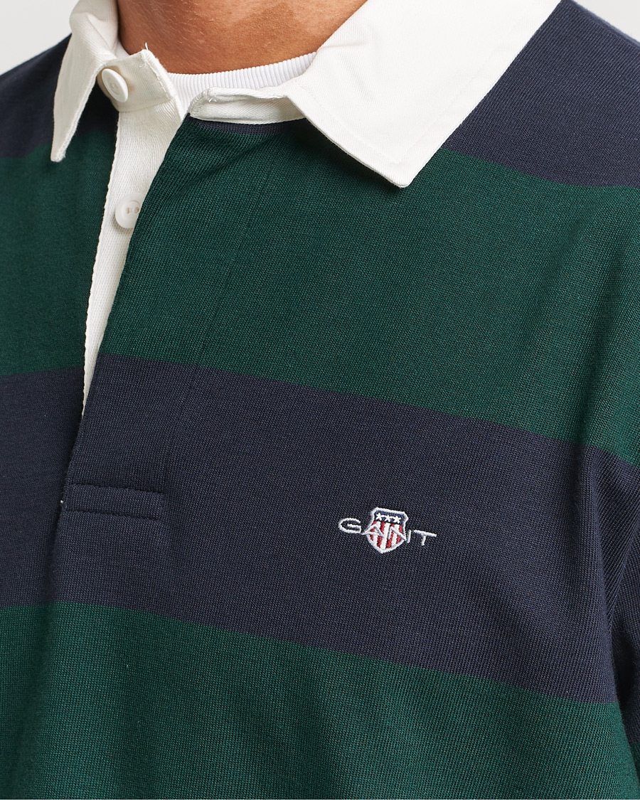 Hombres | Jerséis y prendas de punto | GANT | Original Barstripe Heavy Rugger Tartan Green