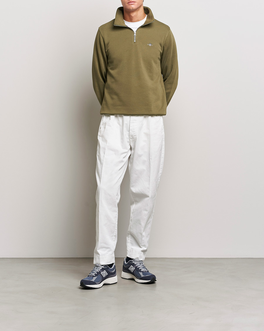 Hombres | Jerséis y prendas de punto | GANT | Original Half Zip Sweater Juniper Green