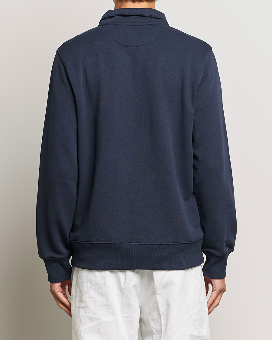 Hombres | Jerséis y prendas de punto | GANT | Original Shield Half Zip Sweater Evening Blue
