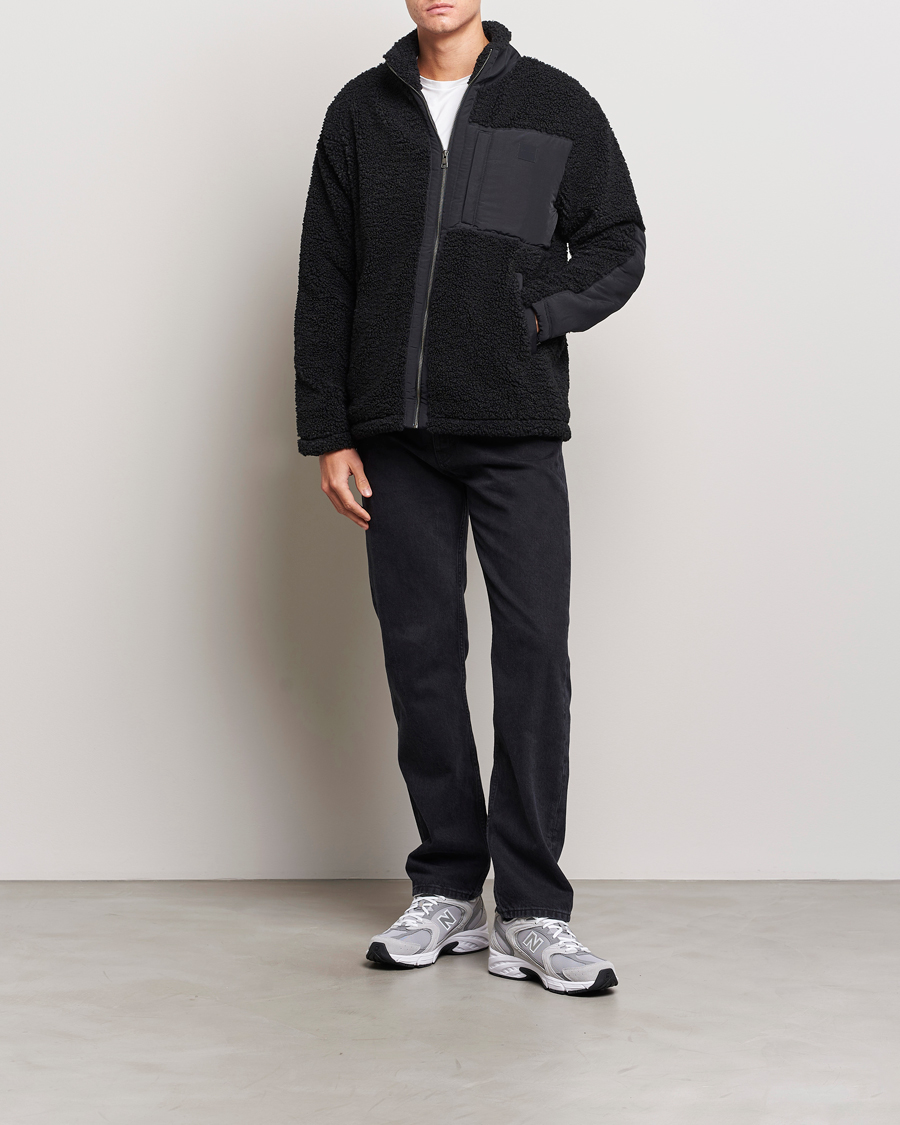 Hombres | Jerséis y prendas de punto | GANT | Sherpa Fleece Full Zip Black