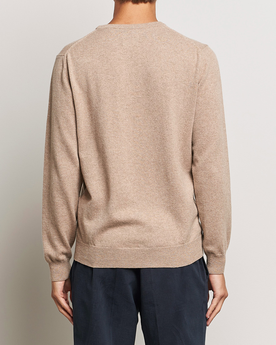 Hombres | Jerséis y prendas de punto | GANT | Lambswool Crew Neck Pullover Dark Sand