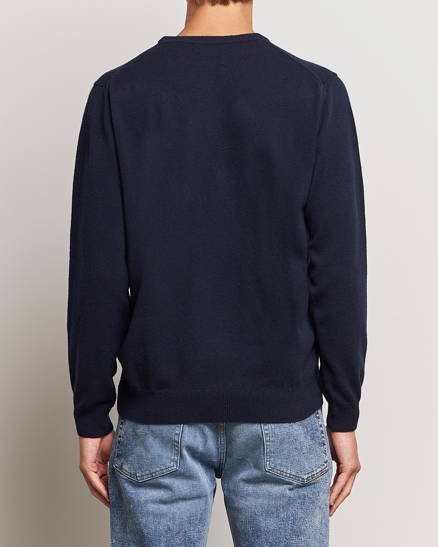 Hombres | Jerséis y prendas de punto | GANT | Lambswool Crew Neck Pullover Marine