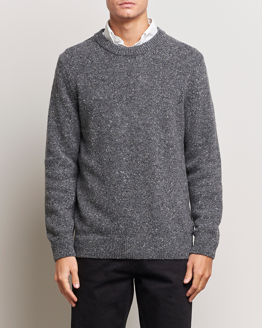 Hombres | Jerséis y prendas de punto | GANT | Neps Donegal Crew Neck Sweater Antracite