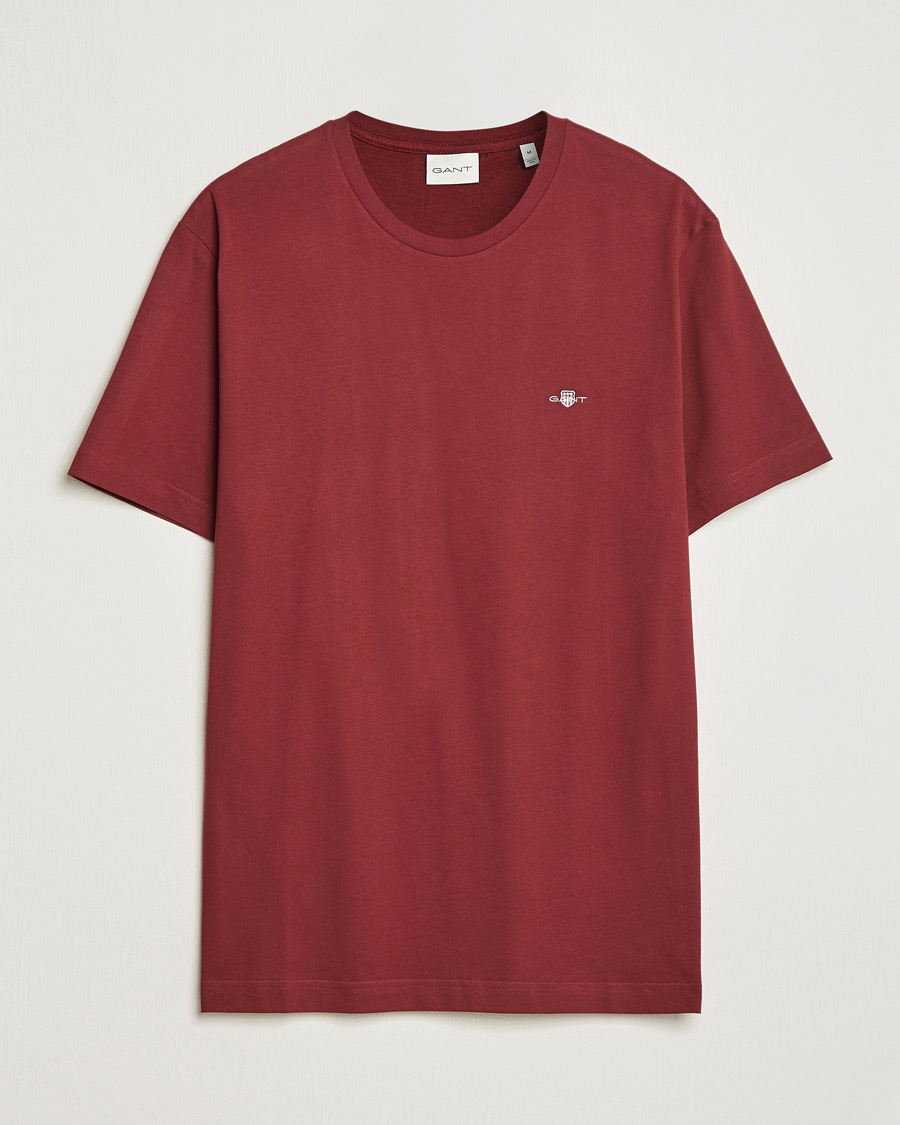 Hombres | Camisetas | GANT | The Original T-shirt Plumped Red