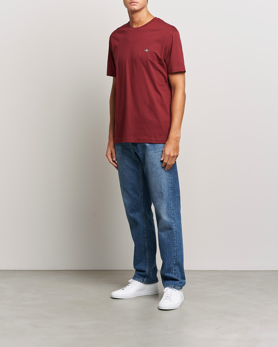 Hombres | Camisetas | GANT | The Original T-shirt Plumped Red