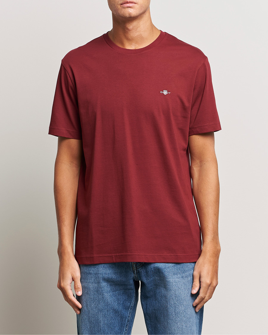Hombres | Camisetas | GANT | The Original T-shirt Plumped Red