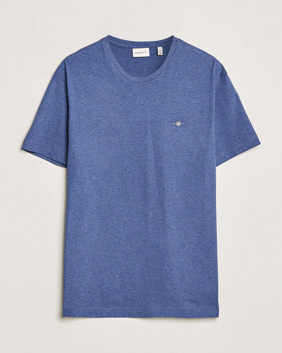 Hombres | Camisetas | GANT | The Original T-Shirt Dark Jeansblue Melange
