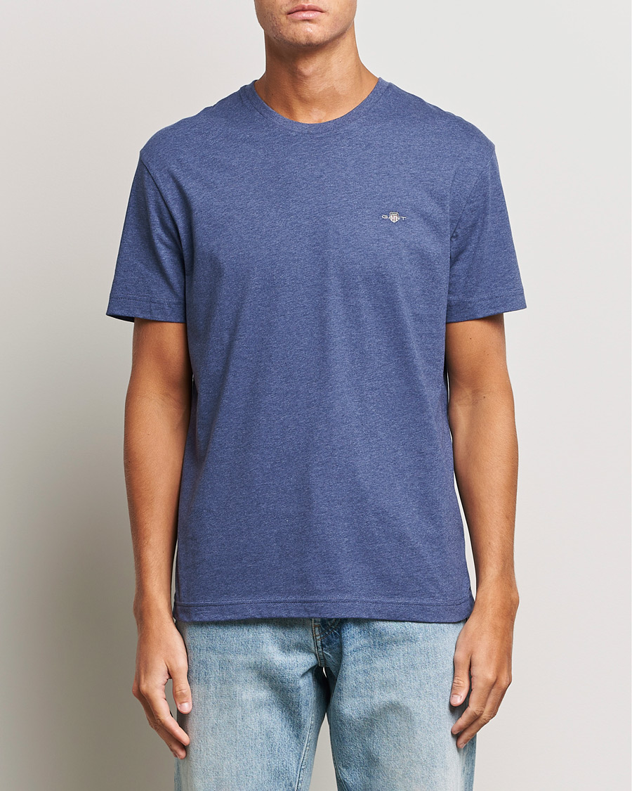 Hombres | Camisetas | GANT | The Original T-Shirt Dark Jeansblue Melange