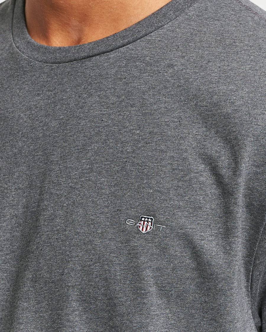 Hombres | Camisetas | GANT | The Original T-shirt Antracite Melange