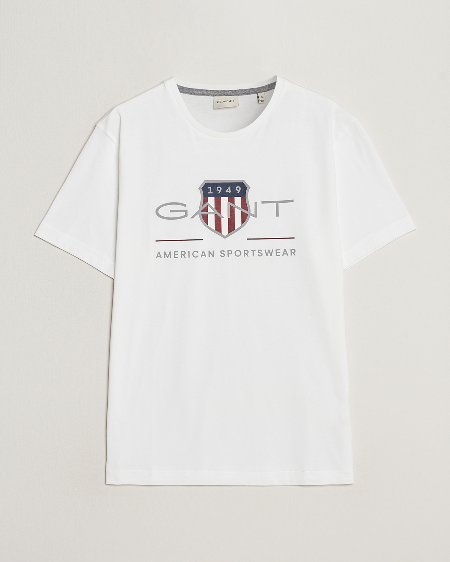 Hombres | Camisetas | GANT | Archive Shield Logo T-Shirt White
