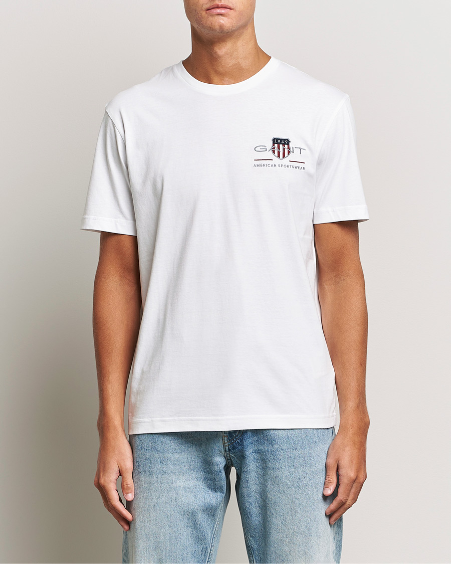 Hombres | Preppy Authentic | GANT | Archive Shield Small Logo T-Shirt White