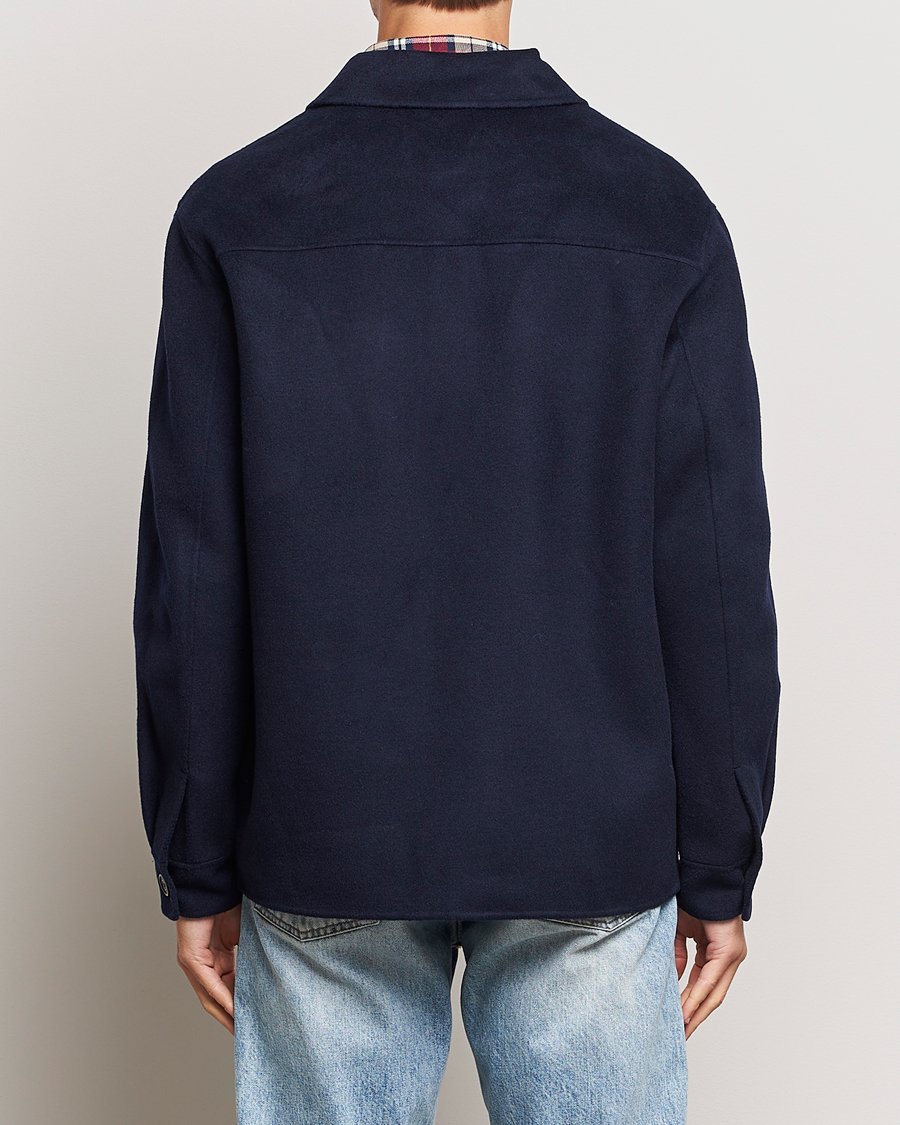 Hombres | Abrigos y chaquetas | GANT | Wool Pocket Shirt Jacket Evening Blue