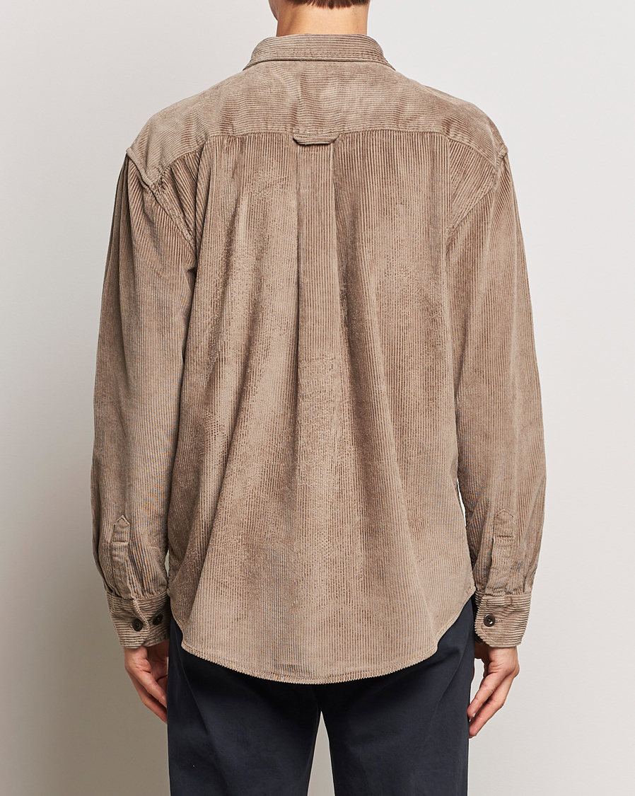 Hombres | Camisas | GANT | Relaxed Fit Corduroy Overshirt Desert Brown