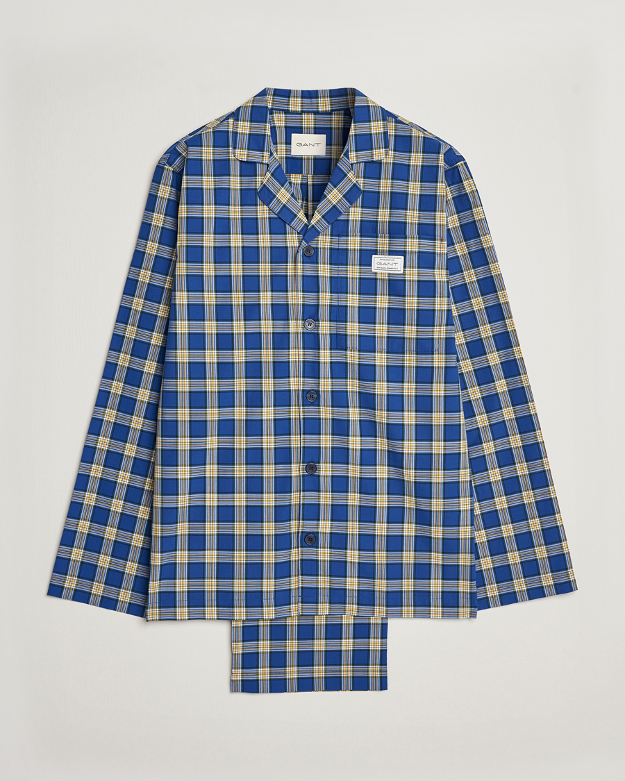 Hombres | Pijamas y batas | Gant | Checked Pyjama Set College Blue