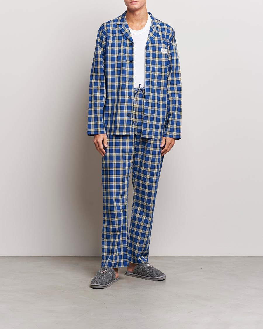 Hombres | Pijamas y batas | Gant | Checked Pyjama Set College Blue