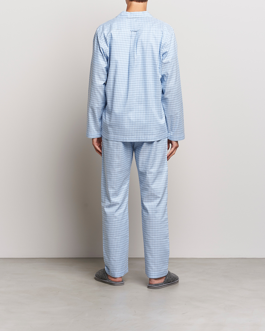 Hombres | Pijamas y batas | Gant | Checked Pyjama Set Capri Blue