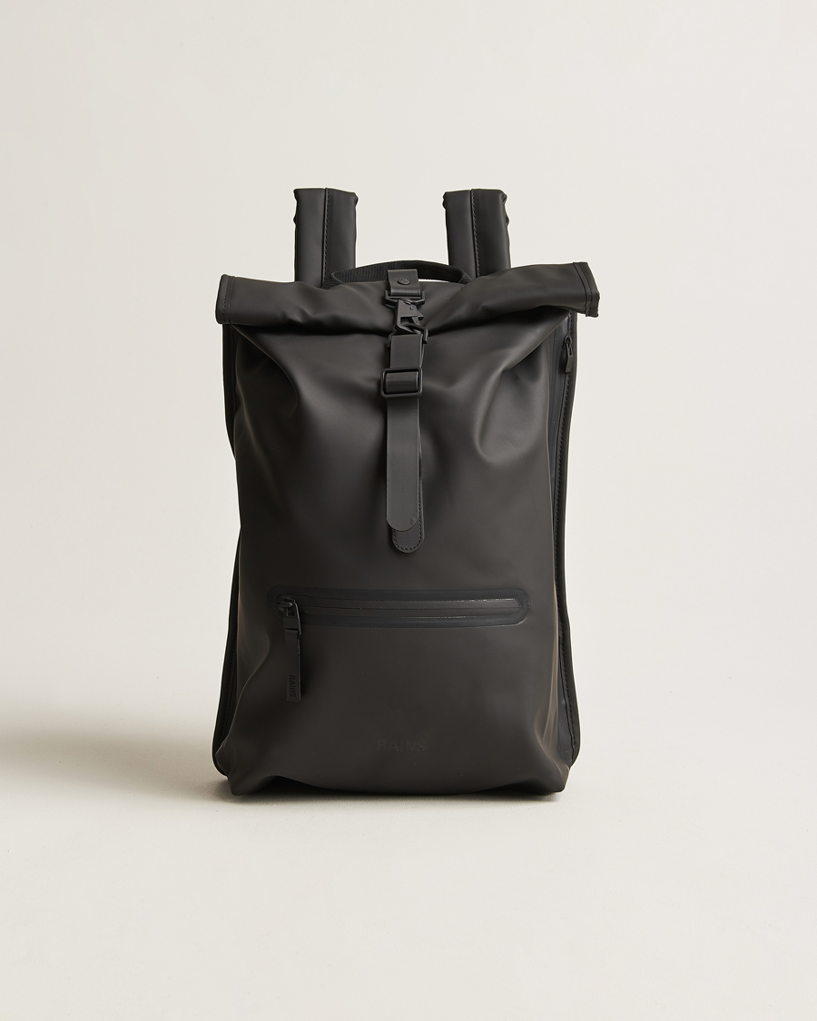 Hombres | Bolsos | RAINS | Rolltop Rucksack Black