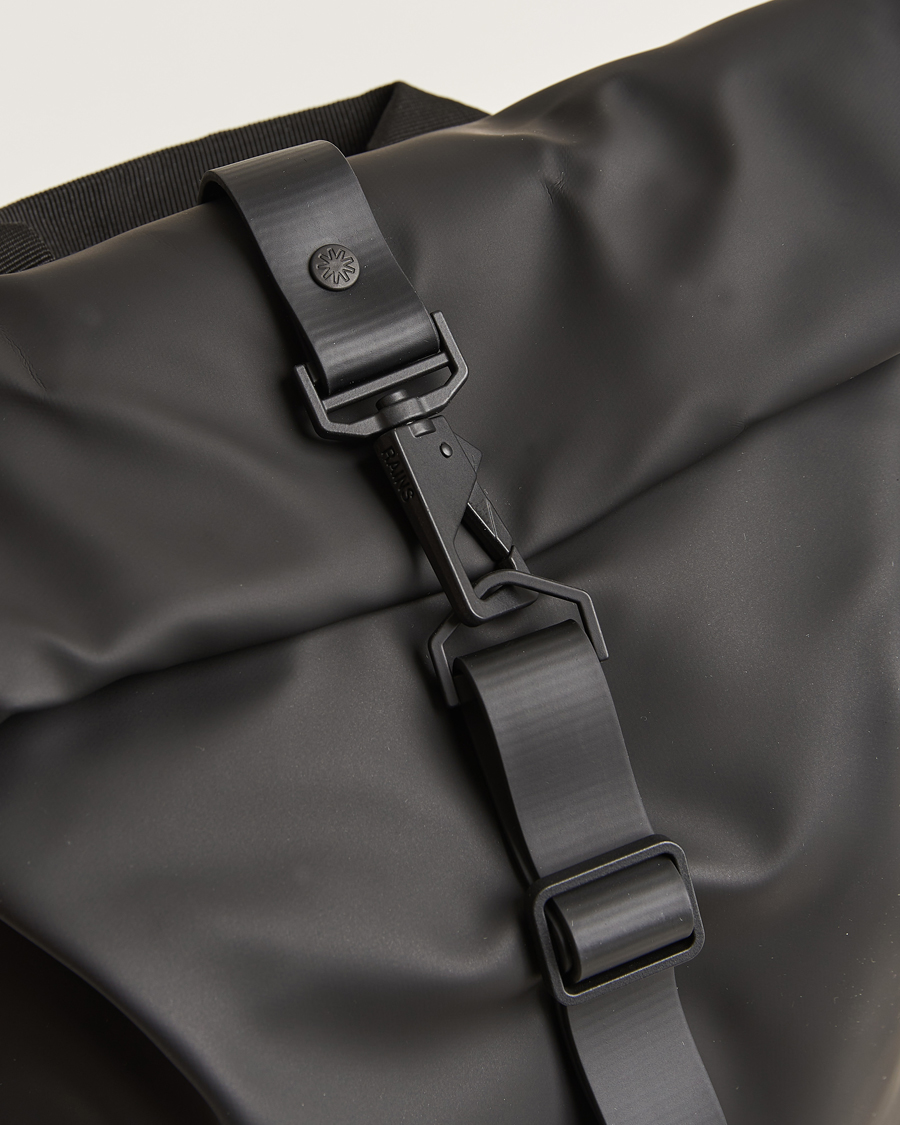 Hombres | Bolsos | RAINS | Rolltop Rucksack Black