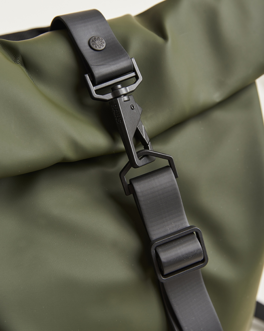 Hombres | Bolsos | RAINS | Rolltop Rucksack Green