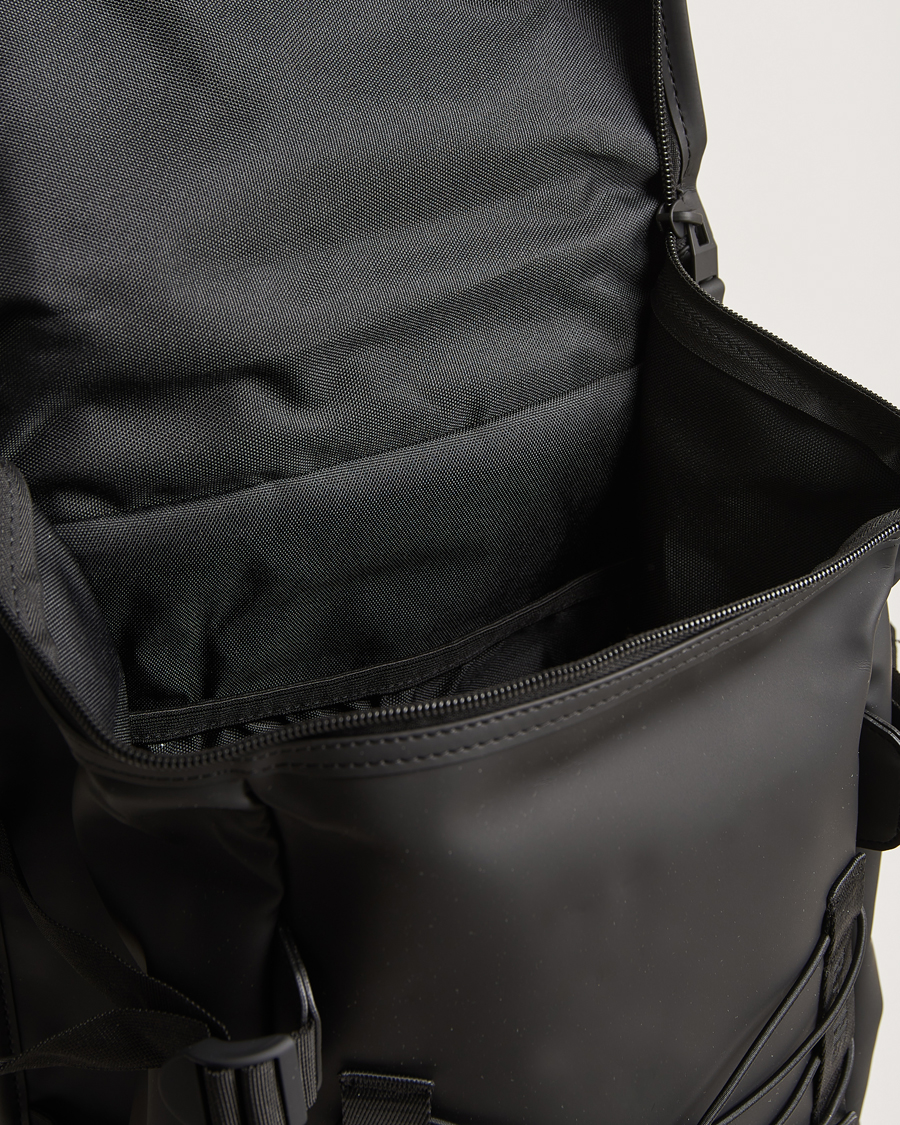 Hombres | RAINS Trail Mountaineer Backpack Black | RAINS | Trail Mountaineer Backpack Black