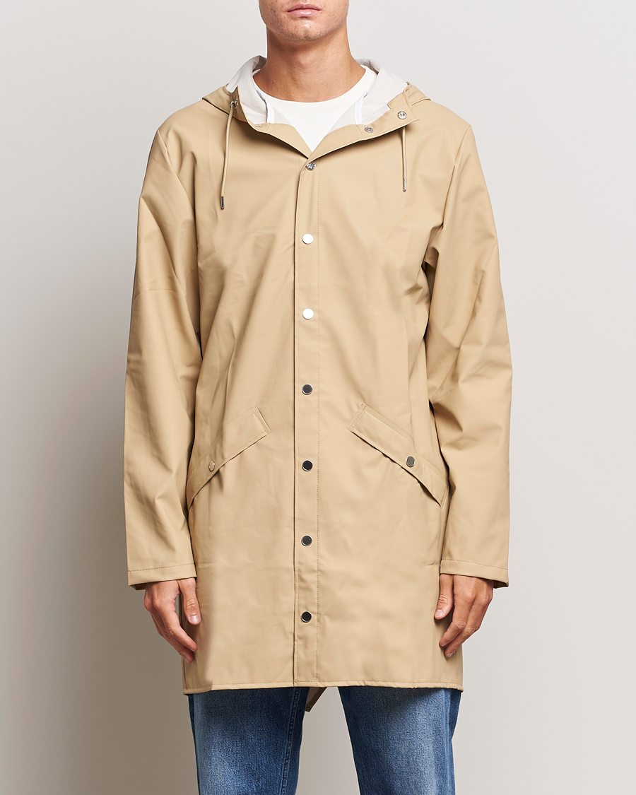 Men | Raincoats | RAINS | Long Jacket Sand