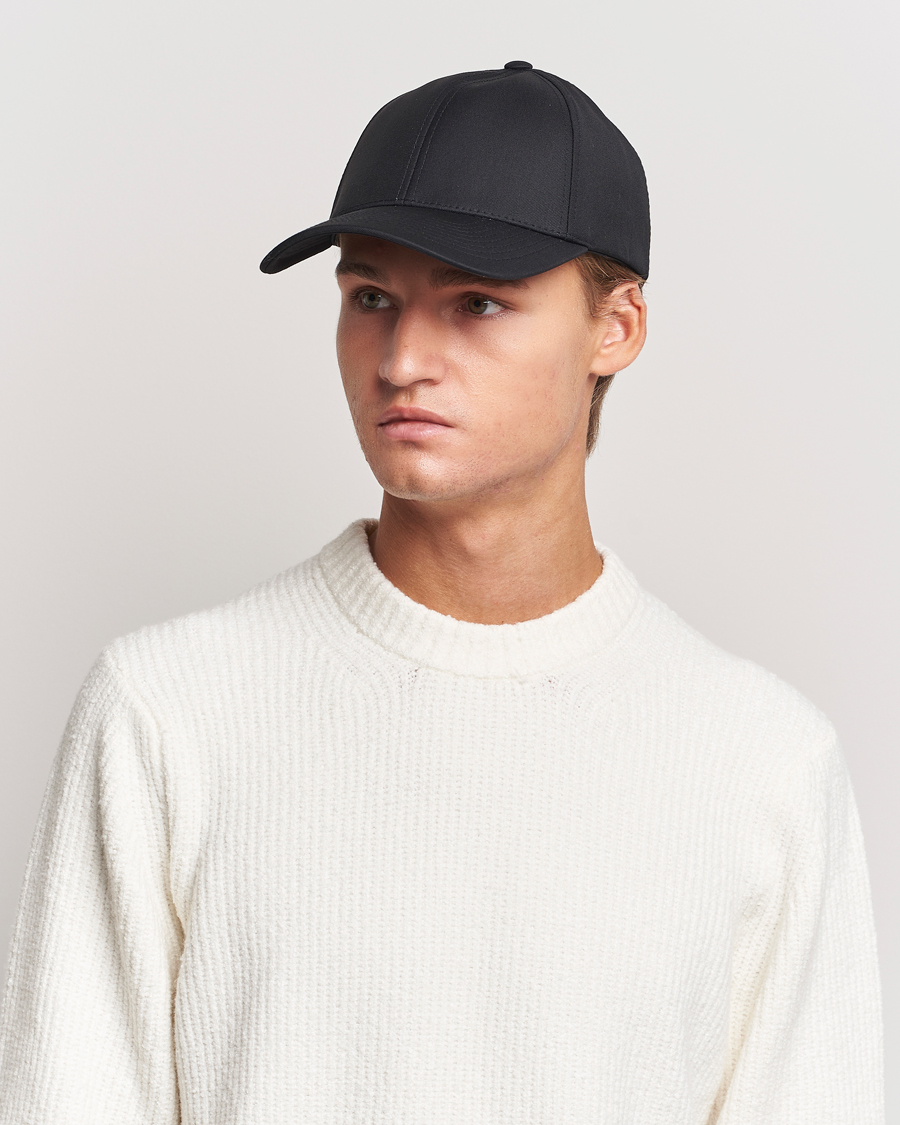 Hombres |  | Varsity Headwear | Wool Tech Baseball Cap Black