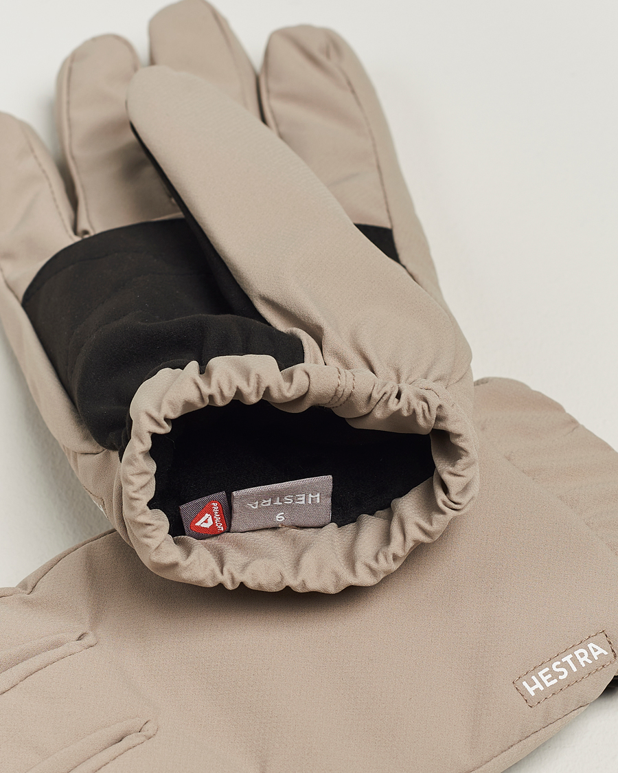 Hombres | Hestra Axis Primaloft Waterproof Glove Beige | Hestra | Axis Primaloft Waterproof Glove Beige