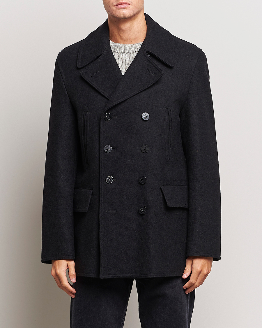 Hombres | Abrigos y chaquetas | Gloverall | Churchill Reefer Peacoat Black
