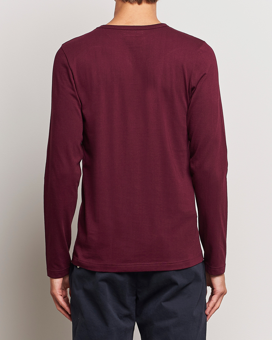 Hombres | Camisetas | Merz b. Schwanen | 1950s Classic Loopwheeled Longsleeve T-Shirt Ruby Red