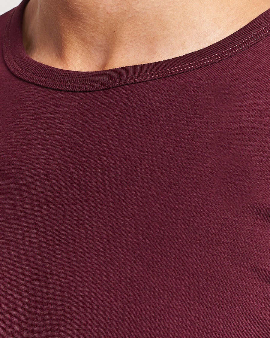 Hombres | Camisetas | Merz b. Schwanen | 1950s Classic Loopwheeled Longsleeve T-Shirt Ruby Red