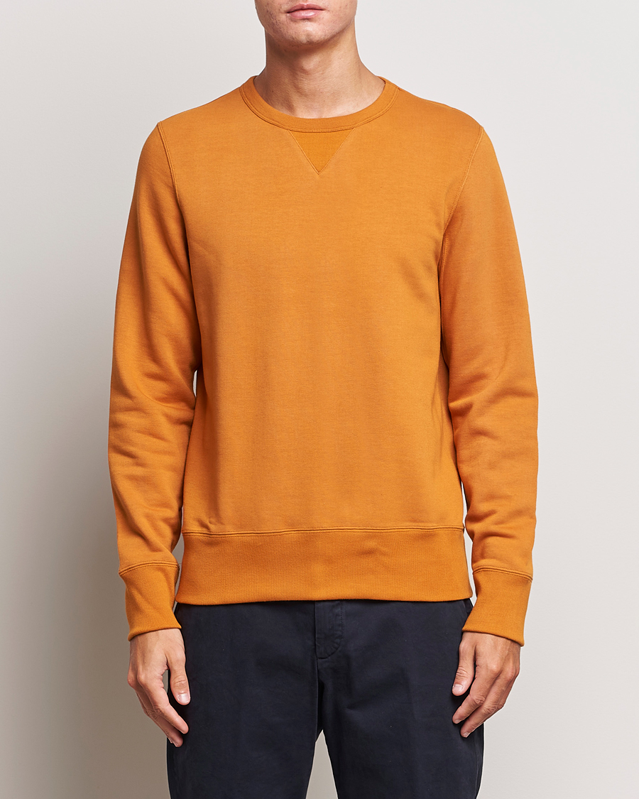 Hombres | Jerséis y prendas de punto | Merz b. Schwanen | Organic Cotton Crew Neck Sweatshirt Desert Sun