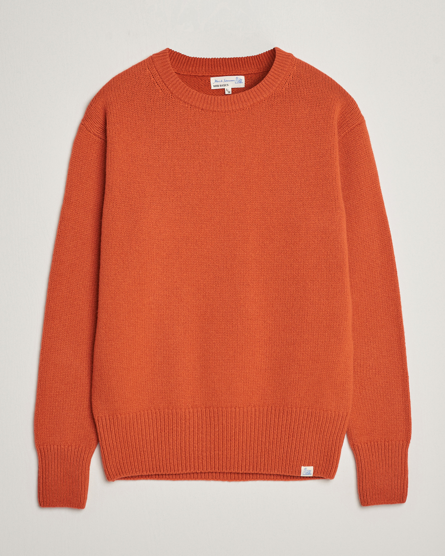 Hombres | Jerséis y prendas de punto | Merz b. Schwanen | Cashmere/Merino Pullover Rust