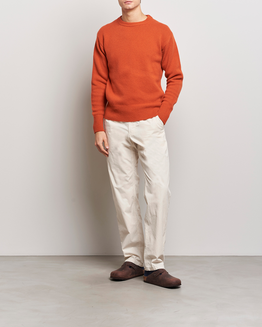 Hombres | Jerséis y prendas de punto | Merz b. Schwanen | Cashmere/Merino Pullover Rust