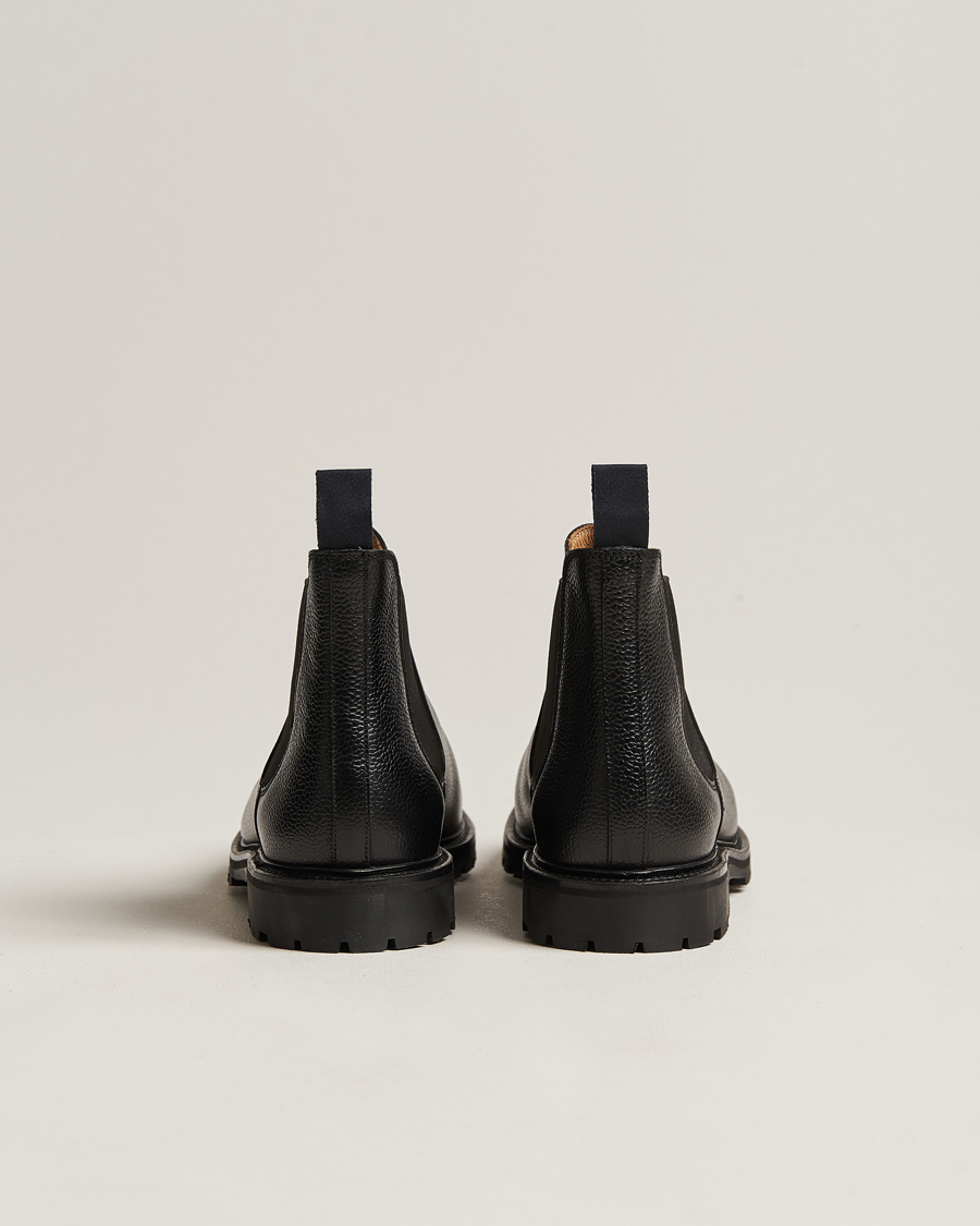 Hombres | Botas | Crockett & Jones | Chelsea 11 Black Calf Grained