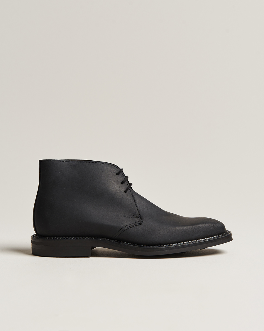 Hombres | Botas | Crockett & Jones | Molton Chukka Black Rough-Out Suede