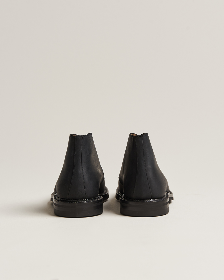 Hombres | Botas | Crockett & Jones | Molton Chukka Black Rough-Out Suede