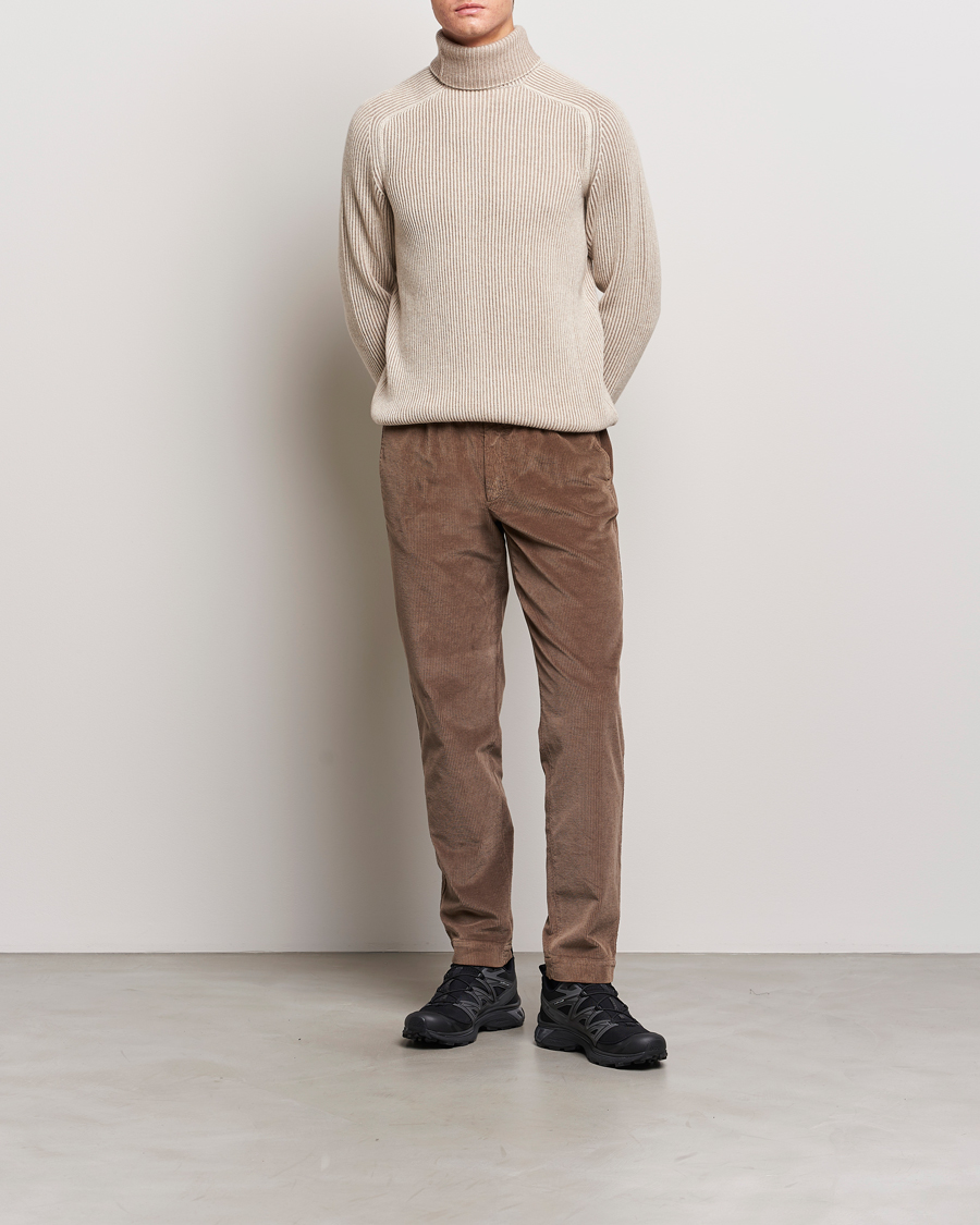 Hombres | Jerséis y prendas de punto | SEASE | Dinghy Rib Cashmere Rollneck Oyster