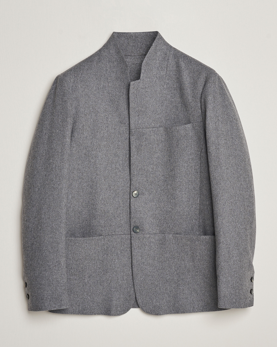 Hombres | Blazers | SEASE | Ellen Wool/Cashmere Blazer Light Grey