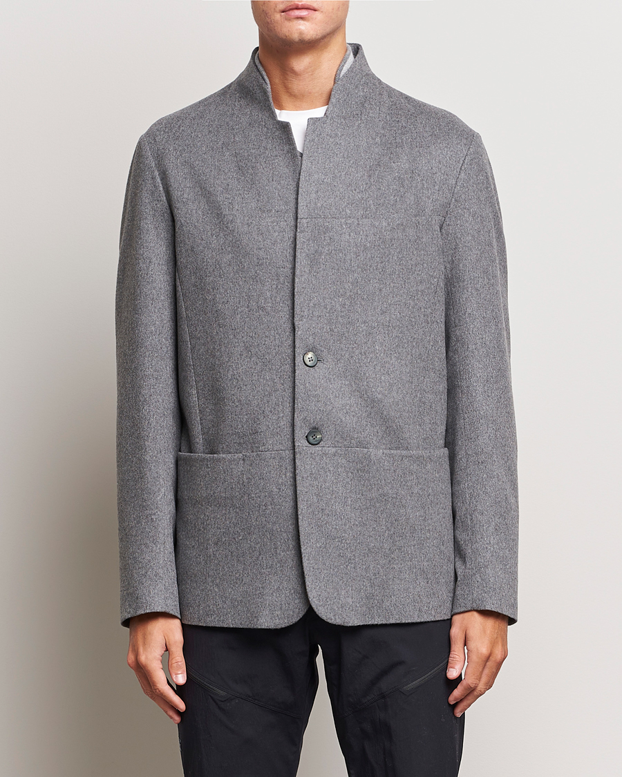 Hombres | Blazers | SEASE | Ellen Wool/Cashmere Blazer Light Grey