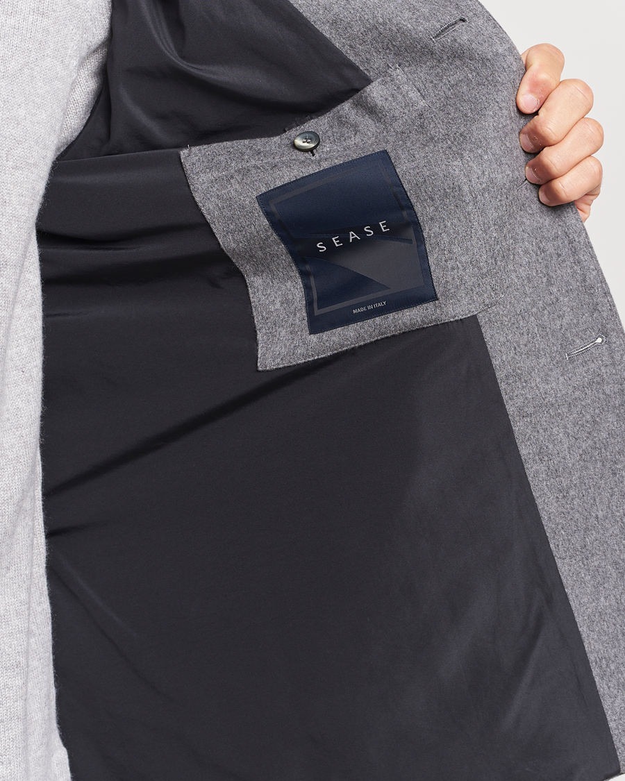 Hombres | Blazers | SEASE | Ellen Wool/Cashmere Blazer Light Grey