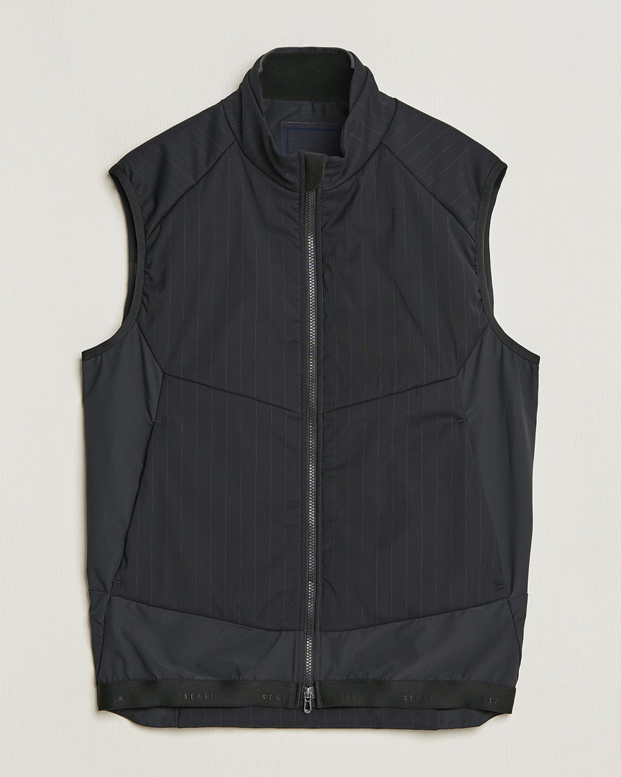 Hombres | Abrigos y chaquetas | SEASE | Predator Wool/Nylon Insulated Vest Black