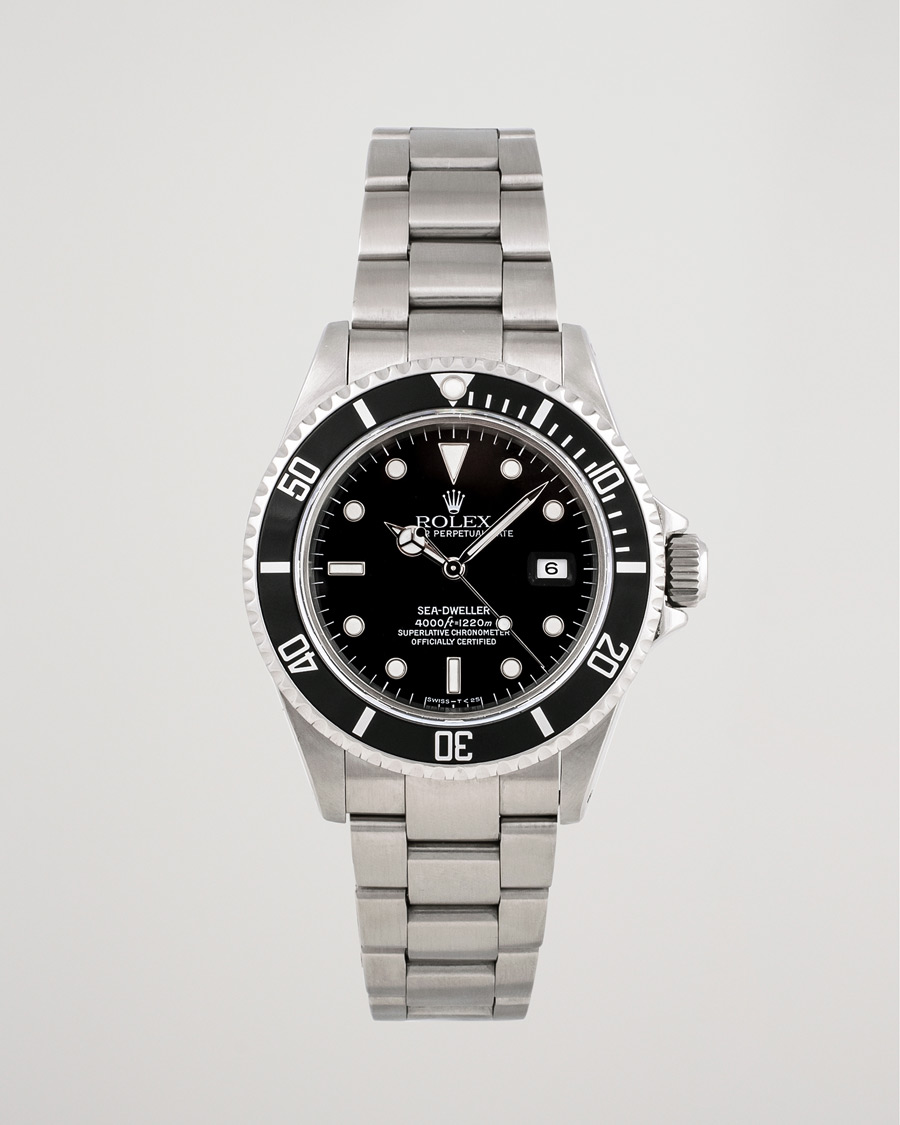 Hombres | Rolex Pre-Owned Sea Dweller 16600 Oyster Perpetual Steel Black Steel Black | Rolex Pre-Owned | Sea Dweller 16600 Oyster Perpetual Steel Black Steel Black