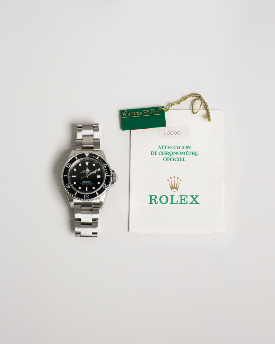 Hombres | Rolex Pre-Owned Sea Dweller 16600 Oyster Perpetual Steel Black Steel Black | Rolex Pre-Owned | Sea Dweller 16600 Oyster Perpetual Steel Black Steel Black