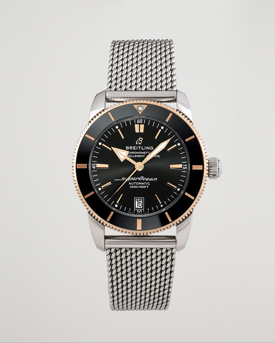 Hombres | Breitling Pre-Owned Superocean Heritage 42 UB2010 Steel Black | Breitling Pre-Owned | Superocean Heritage 42 UB2010 Steel Black