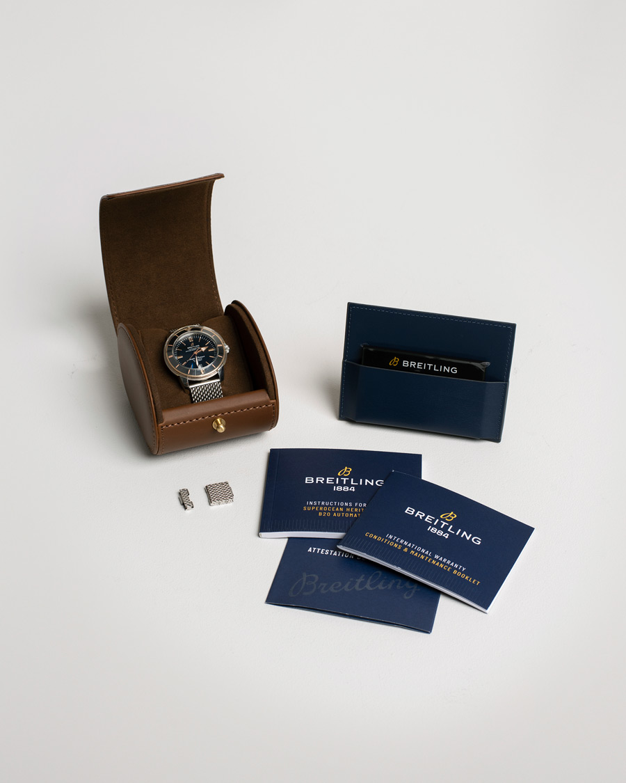 Hombres | Breitling Pre-Owned Superocean Heritage 42 UB2010 Steel Black | Breitling Pre-Owned | Superocean Heritage 42 UB2010 Steel Black